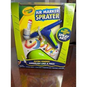 Crayola Air Marker Sprayer Electric-Powered Airbrush Kit Kids Creative Tool 58-1